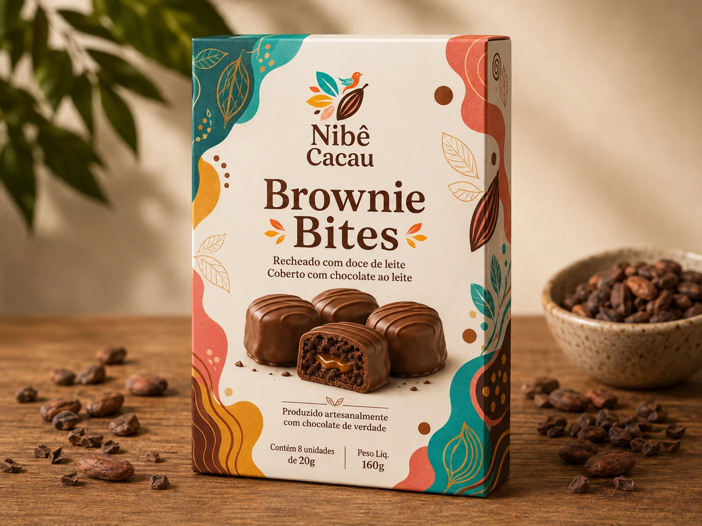 Embalagem Brownie Bites Nibê Cacau