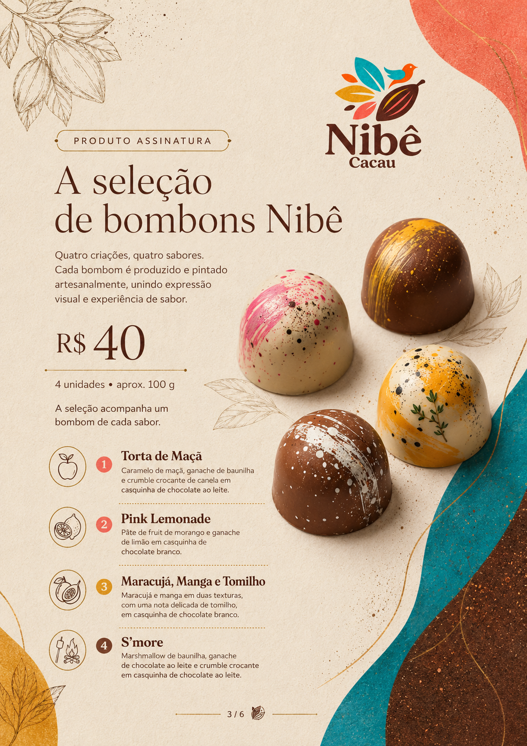 Bombons artísticos Nibê